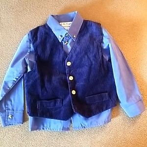 Toddler size 4 shirt and vest